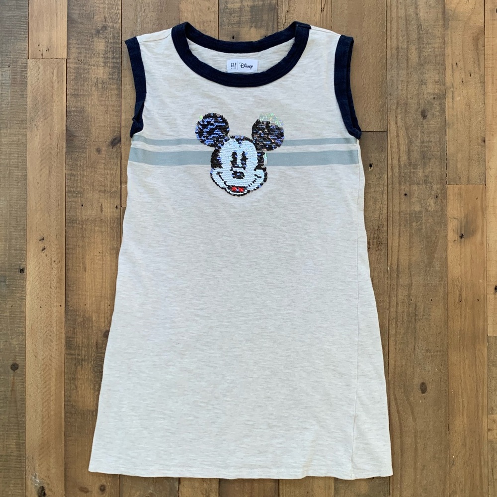 GAP Kids Tank Dress w/ Sequined Mickey Mouse